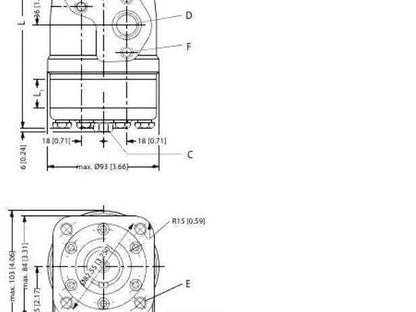 Danfoss 151-5175 OMPA 160 Orbital Hydraulic Motor 4-Bolt C-Flange