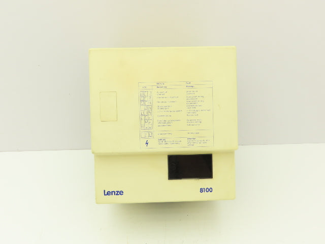 Lenze 8105 E.4G.12 8100 Inverter Drive 240VAC 7A 0-200Hz Output