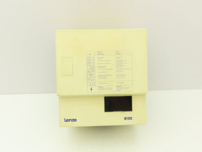 Lenze 8105 E.4G.12 8100 Inverter Drive 240VAC 7A 0-200Hz Output