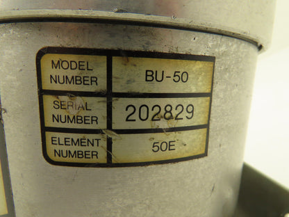 Cincinnati Milacron BU-50 High Pressure Hydraulic Tank By-Pass Oil Filter