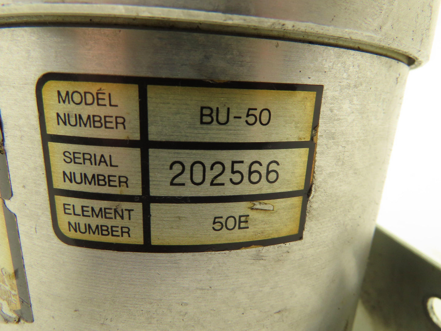 Cincinnati Milacron BU-50 High Pressure Hydraulic Tank By-Pass Oil Filter