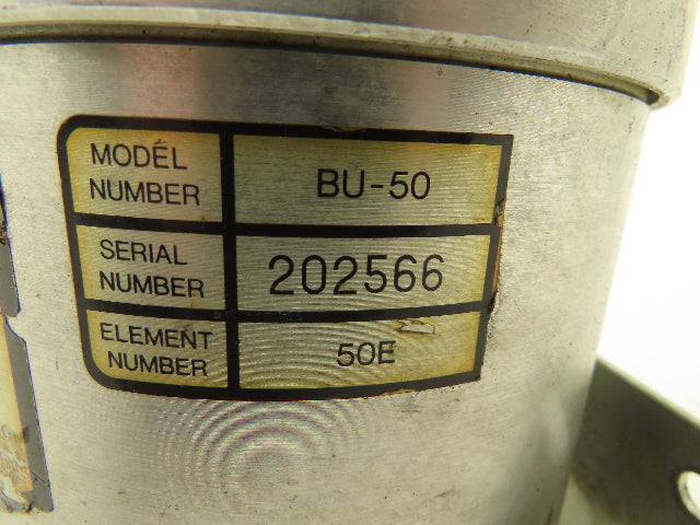 Cincinnati Milacron BU-50 High Pressure Hydraulic Tank By-Pass Oil Filter