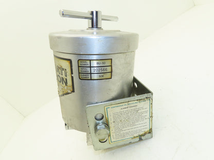 Cincinnati Milacron BU-50 High Pressure Hydraulic Tank By-Pass Oil Filter