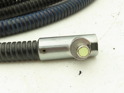 Press Tech B122-3.4 Offset Printing Fiber Optic Cable 7mm ID 90° Ends 6M *READ*