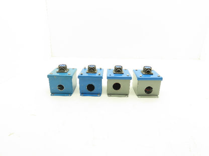 Hoffman E-1PB Enclosure Amphenol 4-253 3-Pin Pushbutton Connector Lot of 4