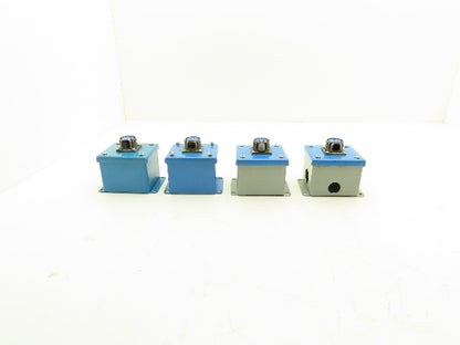 Hoffman E-1PB Enclosure Amphenol 4-253 3-Pin Pushbutton Connector Lot of 4