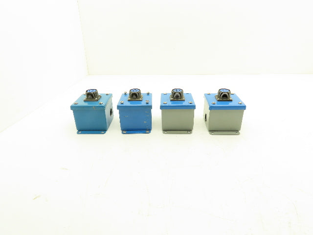 Hoffman E-1PB Enclosure Amphenol 4-253 3-Pin Pushbutton Connector Lot of 4
