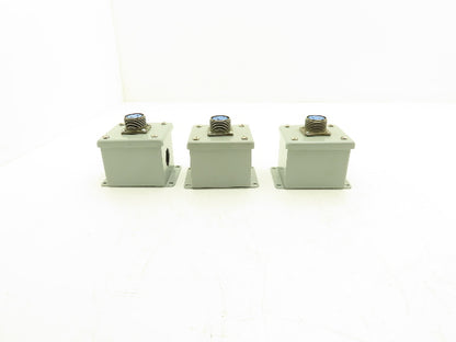 Hoffman E-1PB Enclosure Amphenol 4-253 3-Pin Pushbutton Connector Lot of 3