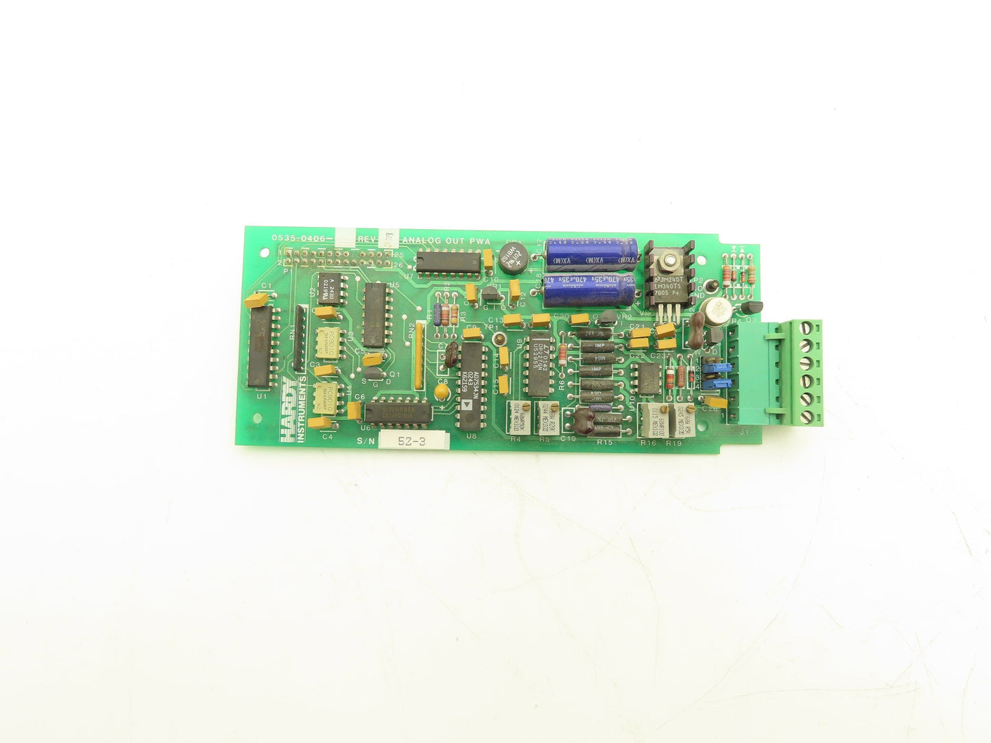 Hardy Instruments 0535-0406 Analog Output Board PWA Rev F