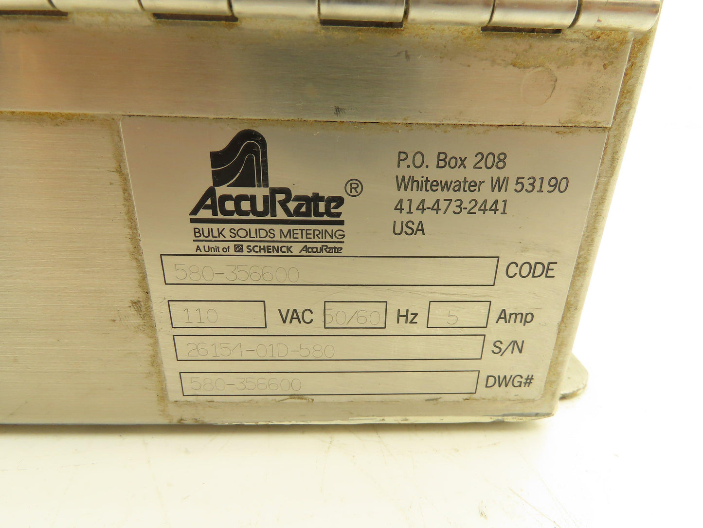 Hoffman A-1008CHNFSS Stainless Enclosure 10x8x4 AccuRate Feed Rate Display Cover