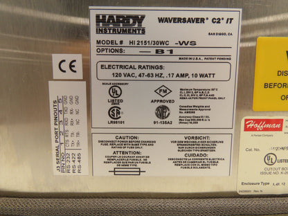 Hoffman A-1412CHNFSS/SPL Stainless Enclosure 14x12x6" Junction Box w/Backplate