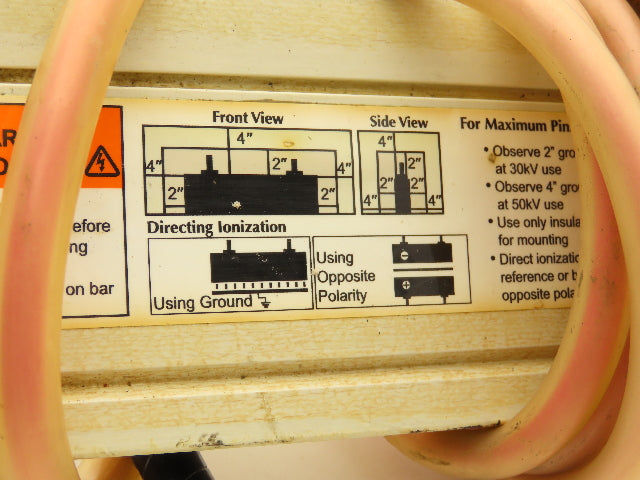 Simco Pinner Arc Resistant Ionizing Static Charging Bar 30-50kV 20" Length