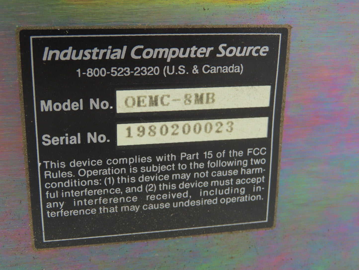 Industrial Computer Source OEMC-8MB Case Motherboard 333MHz CPU RAM VGA Ethernet