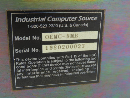 Industrial Computer Source OEMC-8MB Case Motherboard 333MHz CPU RAM VGA Ethernet
