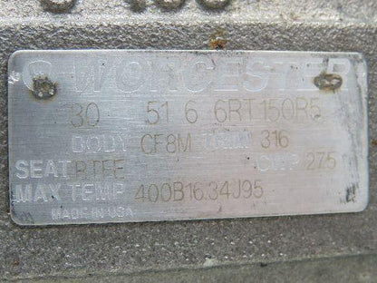 Worcester Flowserve CF8M Stainless Steel Ball Valve 3" ANSI Quarter Turn 1000psi