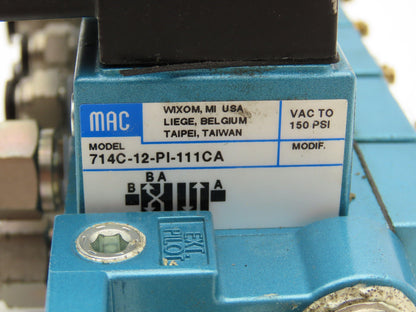 Mac 714C-12-PI-111CA Solenoid Valve 120VAC 6.8W Lot of 5