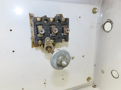 Electrical Enclosure Wall Mount 42x16x8" Disconnect Handle Backplate