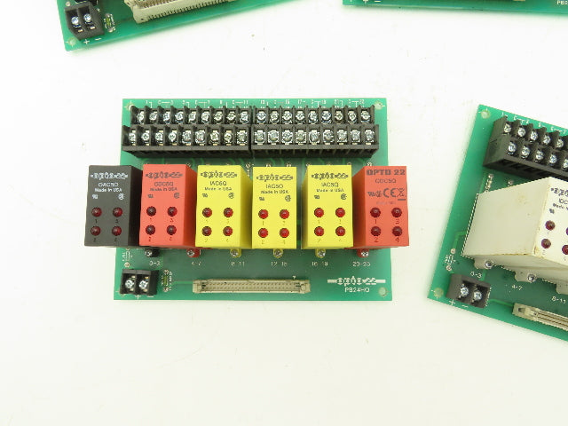 Opto 22 PB24HQ Circuit Boards with IDC5Q IAC5Q ODC5Q OAC5Q Relays Lot of 5