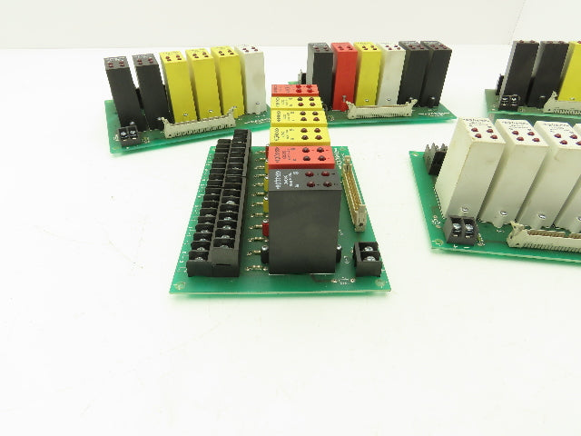 Opto 22 PB24HQ Circuit Boards with IDC5Q IAC5Q ODC5Q OAC5Q Relays Lot of 5