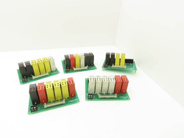 Opto 22 PB24HQ Circuit Boards with IDC5Q IAC5Q ODC5Q OAC5Q Relays Lot of 5