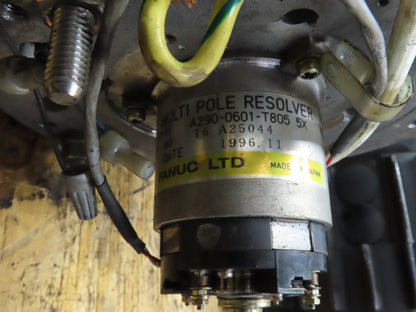 Fanuc Model 30M DC Servo Motor 210V 1200 RPM - Encoder A290-0601-T805 5X