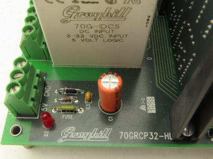Grayhill 70GRCP32-HL PLC Relay 32-Channel Circuit PMX32D Board 70G-IDC5 Relays