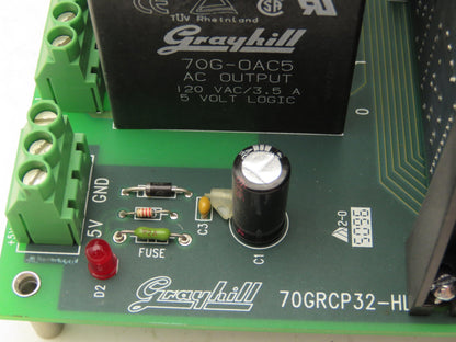 Grayhill 70GRCP32-HL PLC Relay 32-Channel Circuit PMX32D Board 70G-IDC5 Relays