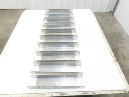 Pallet Rack 12" Spacer Back to Back Row Galvanized Steel Teardrop Lot of 10