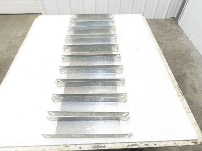 Pallet Rack 12" Spacer Back to Back Row Galvanized Steel Teardrop Lot of 10