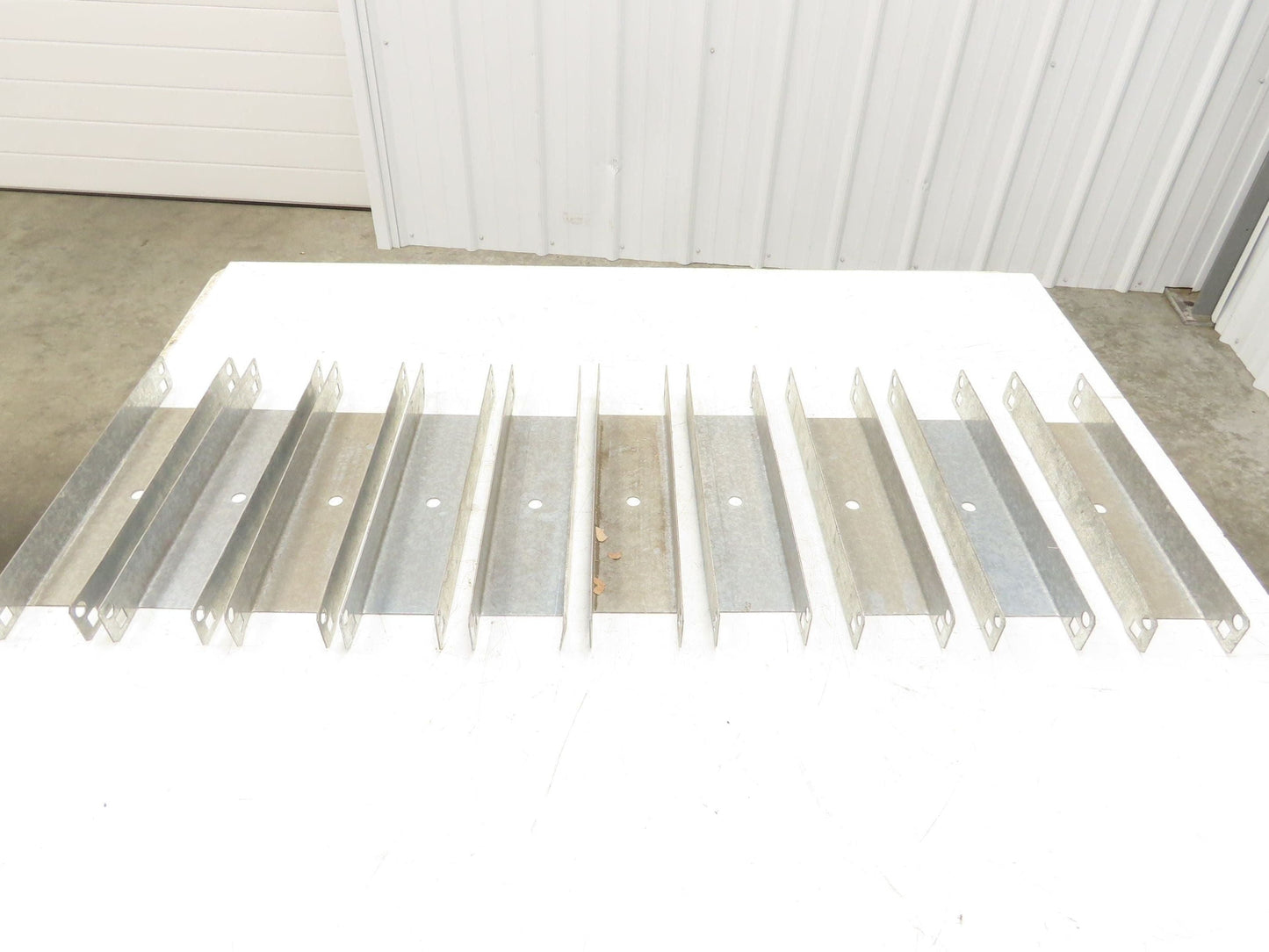 Pallet Rack 12" Spacer Back to Back Row Galvanized Steel Teardrop Lot of 10