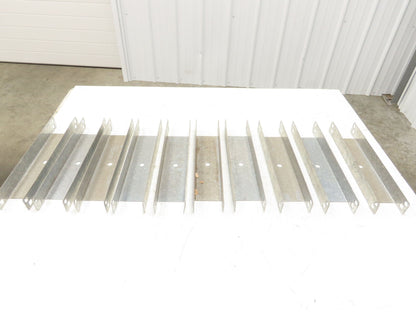 Pallet Rack 12" Spacer Back to Back Row Galvanized Steel Teardrop Lot of 10
