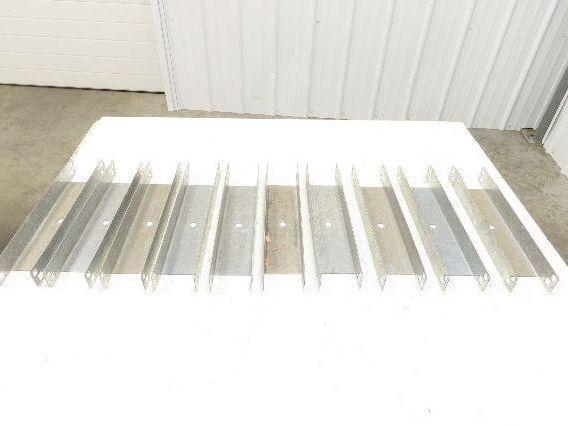 Pallet Rack 12" Spacer Back to Back Row Galvanized Steel Teardrop Lot of 10