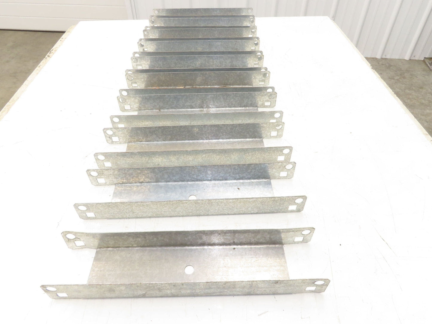 Pallet Rack 12" Spacer Back to Back Row Galvanized Steel Teardrop Lot of 10