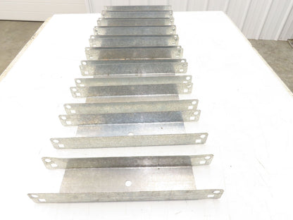 Pallet Rack 12" Spacer Back to Back Row Galvanized Steel Teardrop Lot of 10