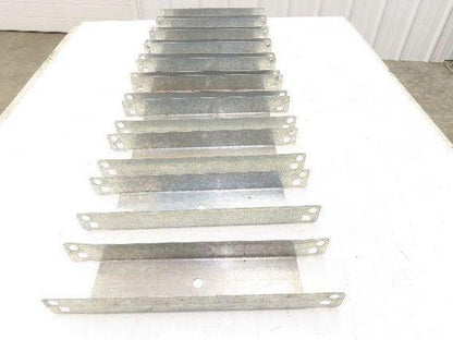 Pallet Rack 12" Spacer Back to Back Row Galvanized Steel Teardrop Lot of 10
