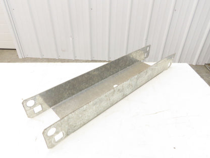 Pallet Rack 12" Spacer Back to Back Row Galvanized Steel Teardrop Lot of 10
