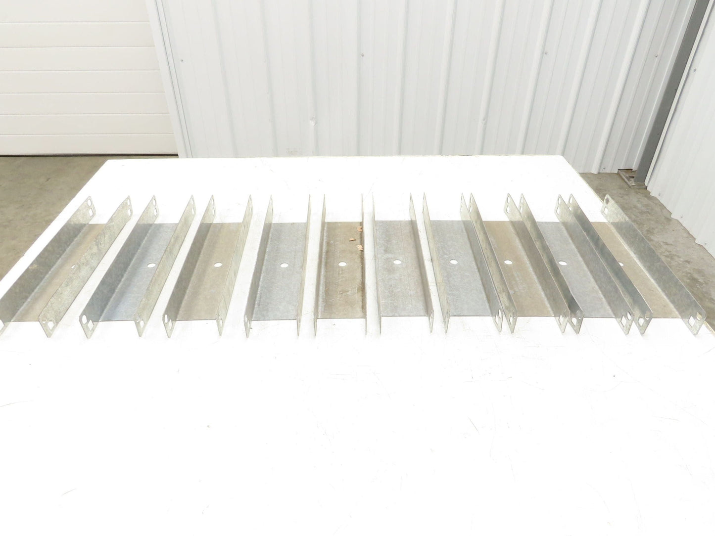 Pallet Rack 12" Spacer Back to Back Row Galvanized Steel Teardrop Lot of 10