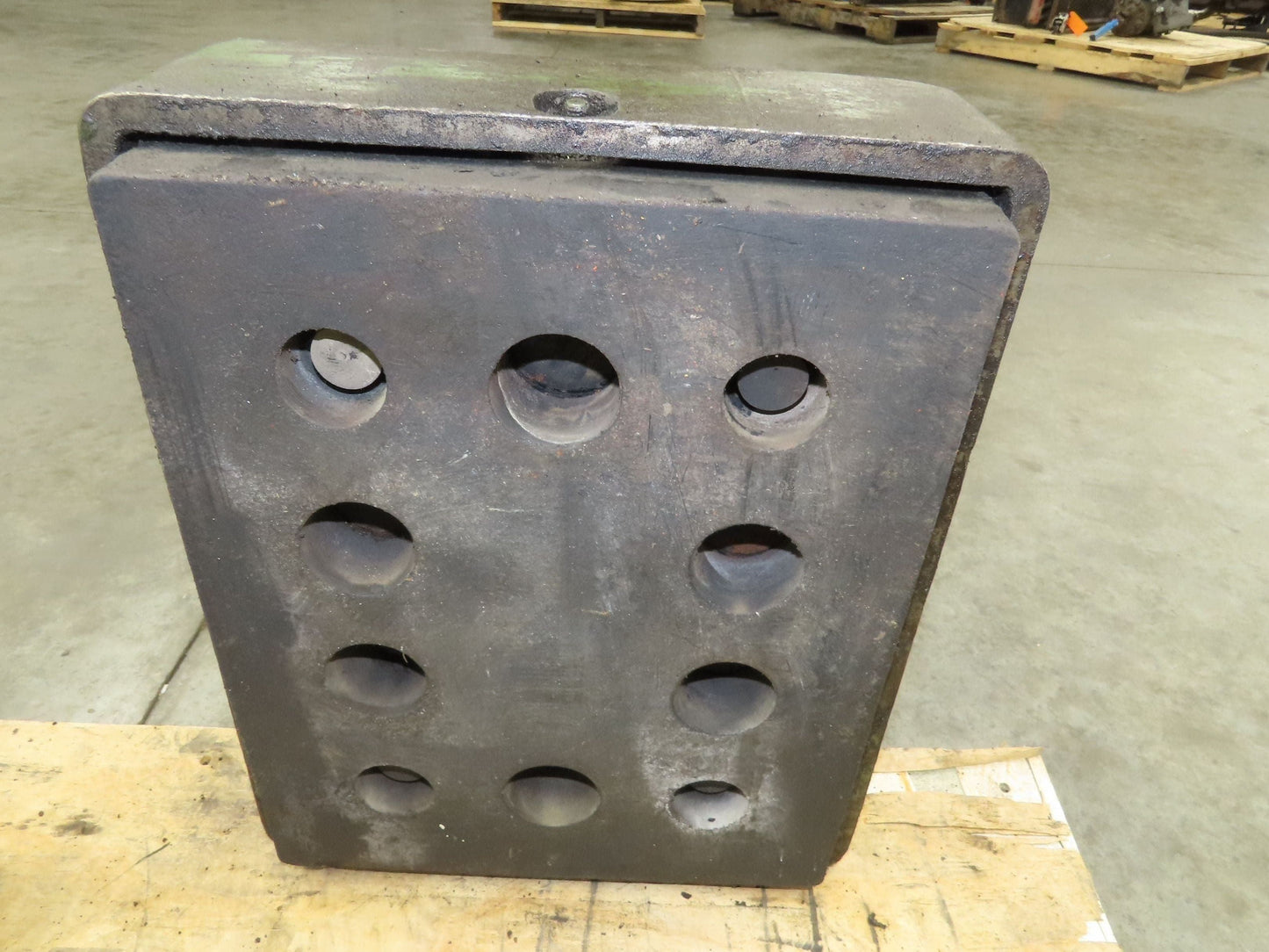 Industrial Machine Leveling Feet 13x16" Pad 1.5"-12 Thread  Set of 4 Green