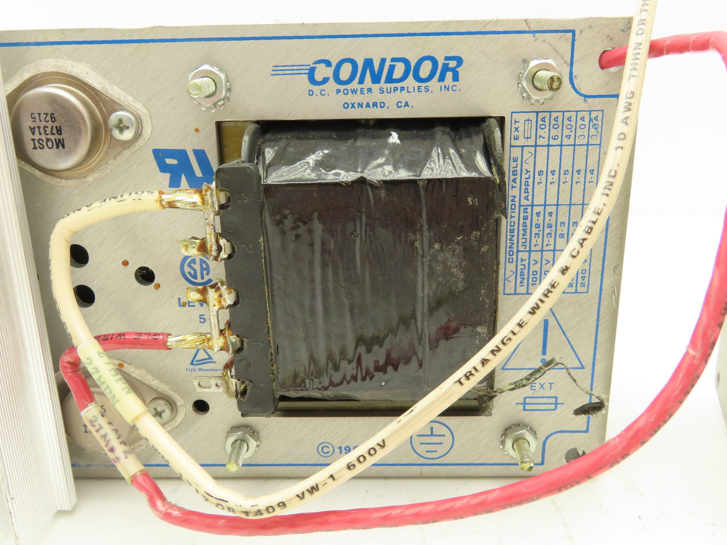 Condor F24-12-A+ Power Supply 120/240VAC 5.8/3A Input 24VDC 12A Output Lot of 2