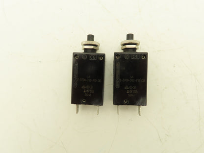 E-T-A 2-5700-IG2-P10-DD Circuit Breakers 250VAC 28VDC 0.7A-16A Mixed Lot of 23