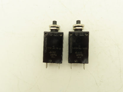 E-T-A 2-5700-IG2-P10-DD Circuit Breakers 250VAC 28VDC 0.7A-16A Mixed Lot of 23