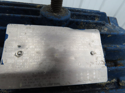 Marathon JVK254TTFNA6529BAL Inline Gearmotor 15Hp 493rpm 230/460V 3PH 254T 3.6:1