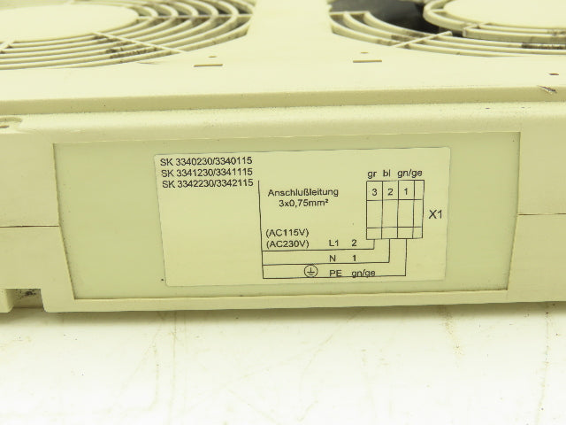Rittal SK 3341230 Rack-Mounted Cooling Fans 230VAC 54W Minor Cosmetic Damage