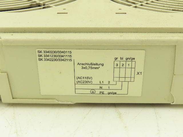 Rittal SK 3341230 Rack-Mounted Cooling Fans 230VAC 54W Damage
