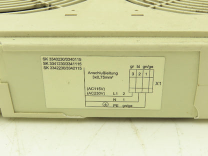 Rittal SK 3341230 Rack-Mounted Cooling Fans 230VAC 54W Damage