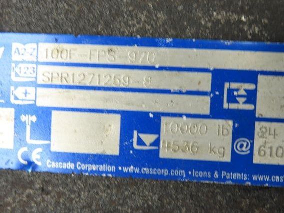 Cascade Forklift Class 3 SideShift Fork Positioner Attachment 20"x 41" W 10000lb