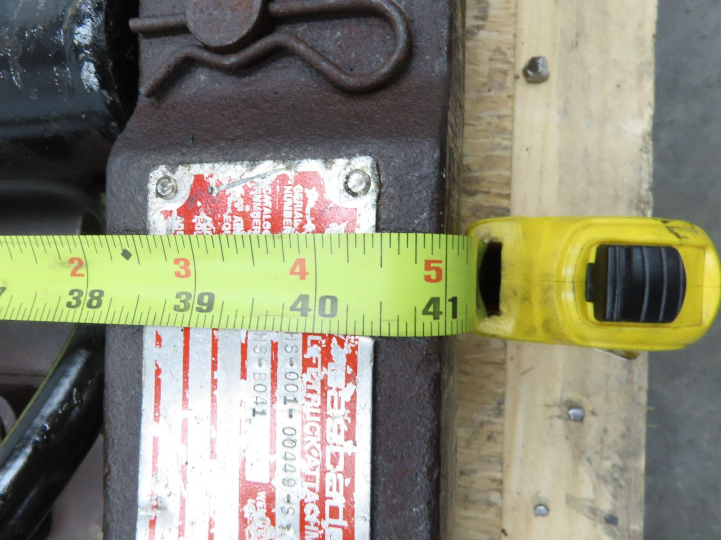 Cascade Forklift Class 3 SideShift Fork Positioner Attachment 20"x 41" W 10000lb