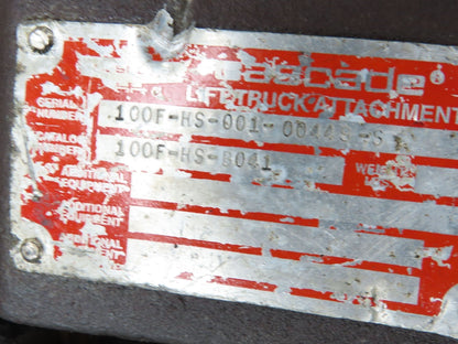 Cascade Forklift Class 3 SideShift Fork Positioner Attachment 20"x 41" W 10000lb