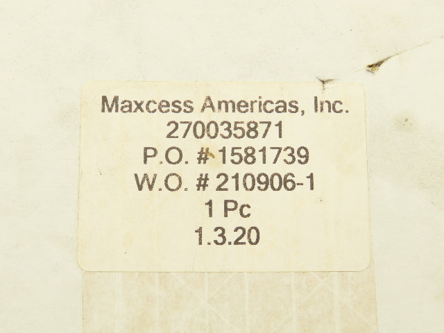 Maxcess Americas 1581739 Aluminum Ring 100mm ID 126.5mm OD 51mm W M6-1.0