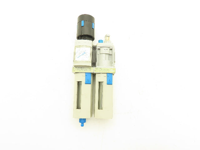 Festo MS4-LFR-1/4-D7-E-R-M-AS 1/4" Air Line Filter Regulator Lubricator Combo